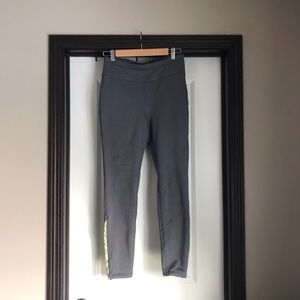Exertek Lined Gray and Neon Green Leggings